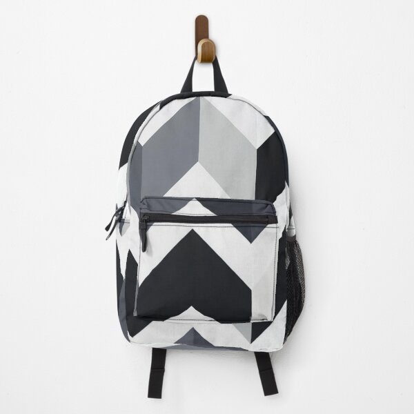 Item preview, A design of an abstract Chevron pattern with black, silver and white color. designed and sold by HEMRO.