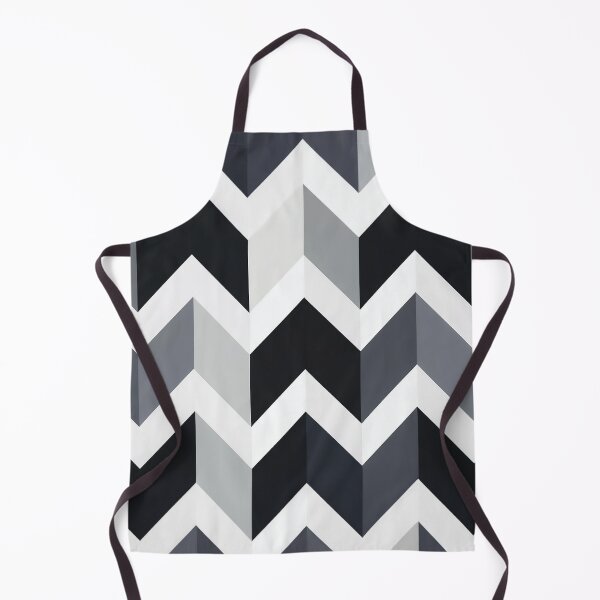 Item preview, A design of an abstract Chevron pattern with black, silver and white color. designed and sold by HEMRO.