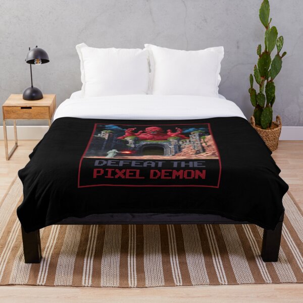 Item preview, Defeat The Pixel Demon designed and sold by MagicAxe.
