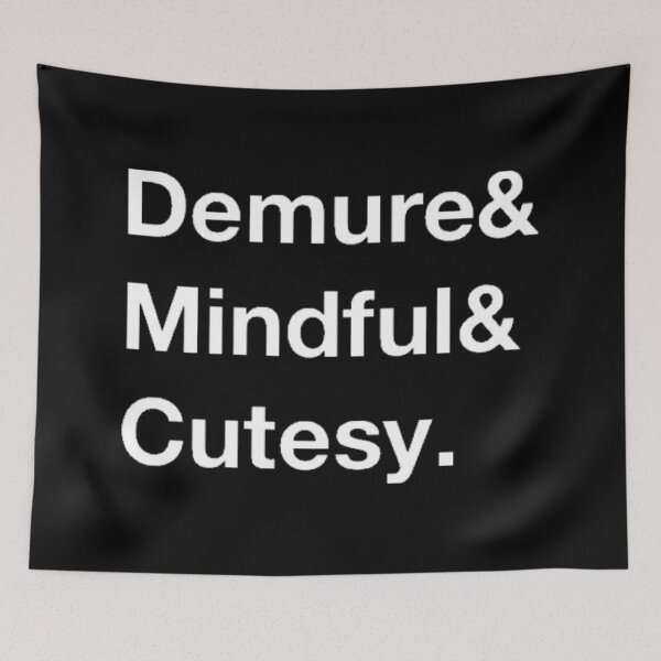 Item preview, Demure&Mindful&Cutesy Meme design designed and sold by Oqueartecura.