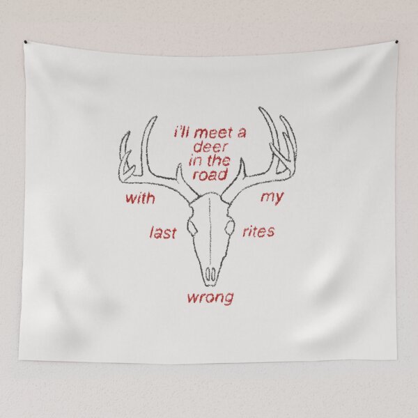 Item preview, Deer Antlers Skull in the Road designed and sold by Rocket-To-Pluto.