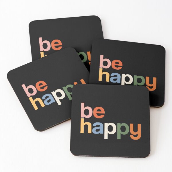 Item preview, be happy colors rainbow designed and sold by alienrabbit.