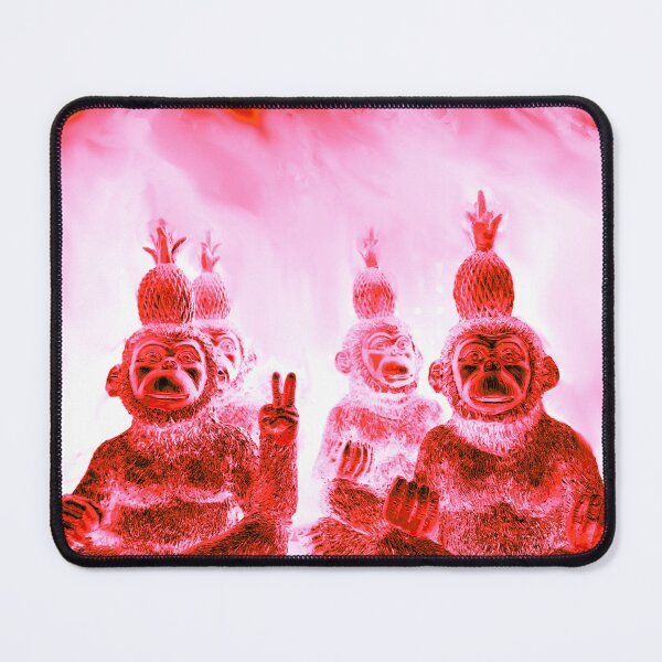 Item preview, red monkeys in yoga position designed and sold by Gabriel BOCQUAIRE.