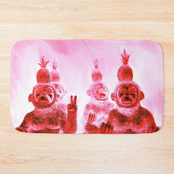 Item preview, red monkeys in yoga position designed and sold by Gabriel BOCQUAIRE.