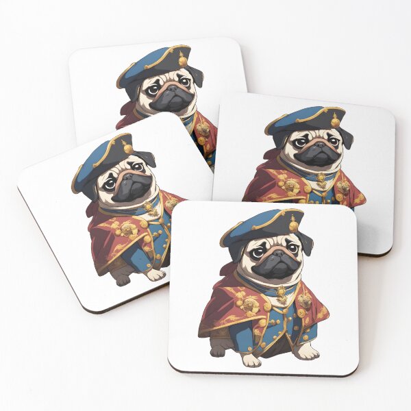 Item preview, Adorable Pug Cleric Healer Illustration - Fantasy RPG Artwork designed and sold by CrownedCanvas.