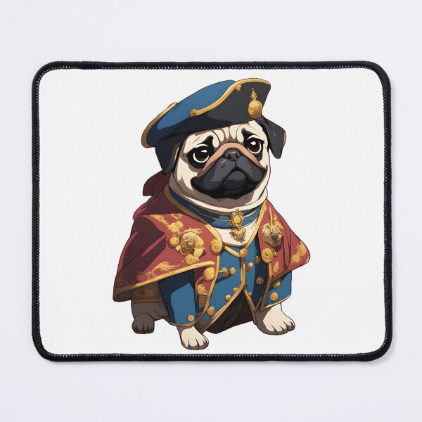 Item preview, Adorable Pug Cleric Healer Illustration - Fantasy RPG Artwork designed and sold by CrownedCanvas.