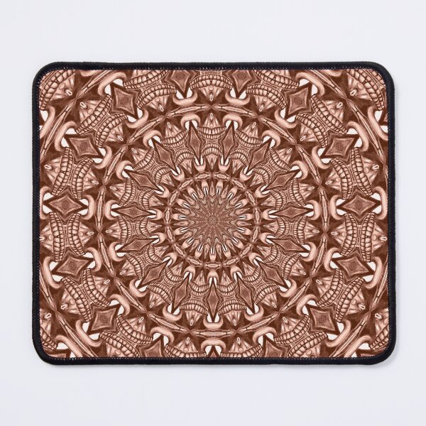 Item preview, Zentangle Tribal Monochrome Mandala 6 - Brown designed and sold by taiche.