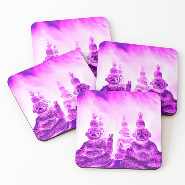 Item preview, purple monkeys in yoga position designed and sold by Gabriel BOCQUAIRE.