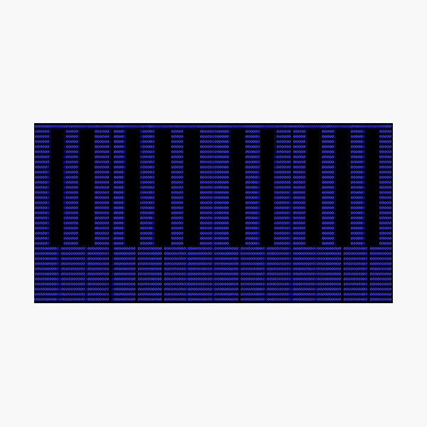 Binary Ascii Code Blue Keyboard Photographic Print By Nostalgio Redbubble