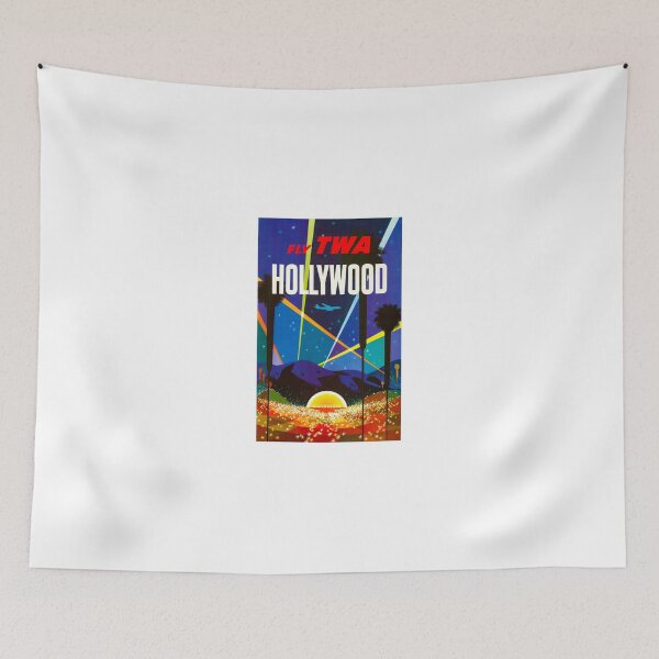 Item preview, Póster de viaje vintage de Hollywood, California designed and sold by colliophoto.