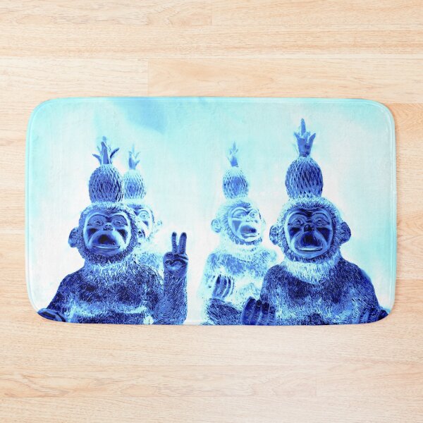 Item preview, blue monkeys in yoga positions designed and sold by Gabriel BOCQUAIRE.