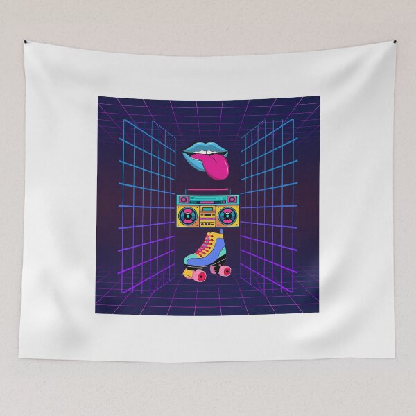 Item preview, 1980s Retro Neon Rollar Party Graphic designed and sold by CoolCrap-.