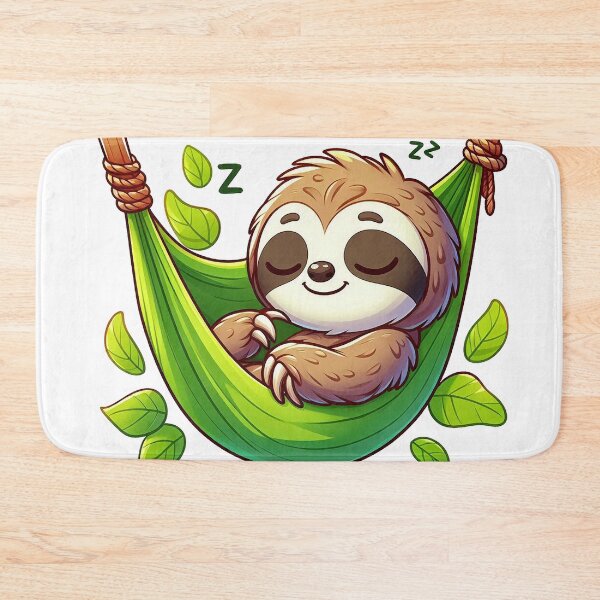 Item preview, Dreamy Sloth in Leafy Hammock designed and sold by istoriadesign.