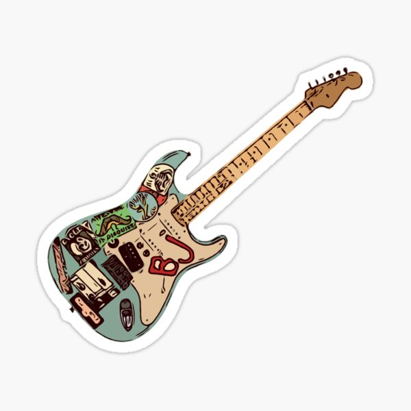 Item preview, Billie Joe Armstrong guitar “Blue” designed and sold by Oqueartecura.