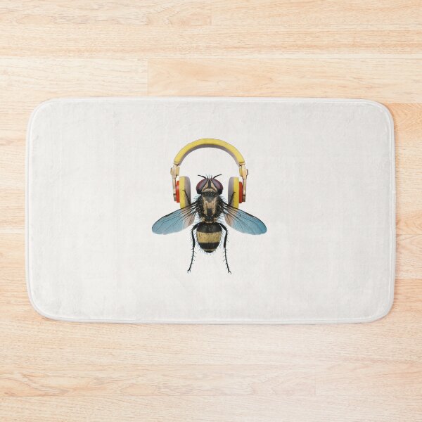 Item preview, Fly listening to music with headphones designed and sold by 2Blue-Dots.