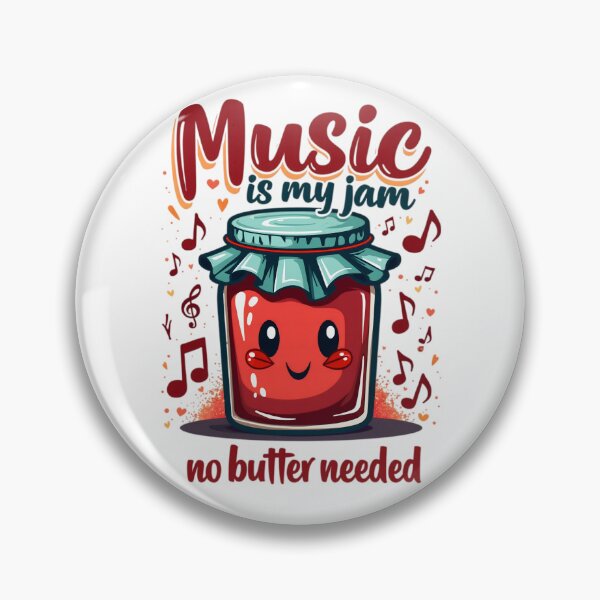 Item preview, Music is My Jam Funny Music lover Pun designed and sold by Bohoishtee.