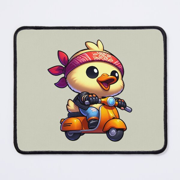 Item preview, Biker Duck on Scooter Adventure designed and sold by Kwanbaba21.