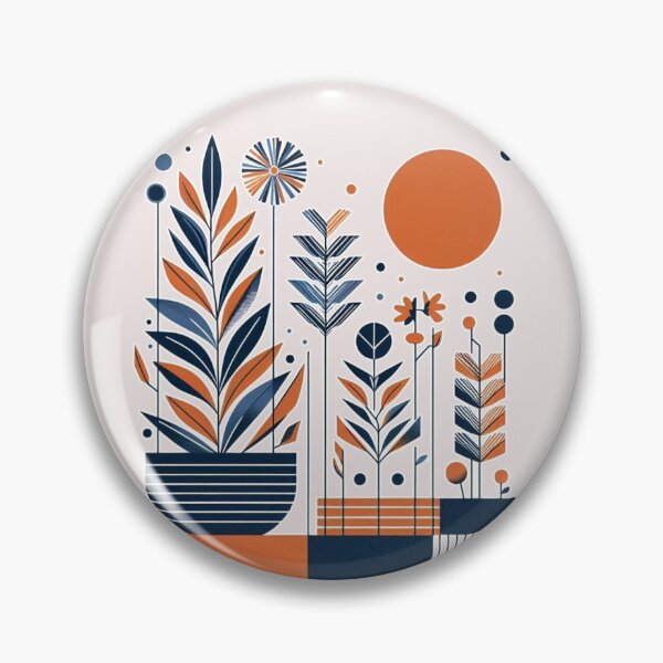 Item preview, Plant Pots Sunrise trees colorful line Art   designed and sold by Nanthanon.