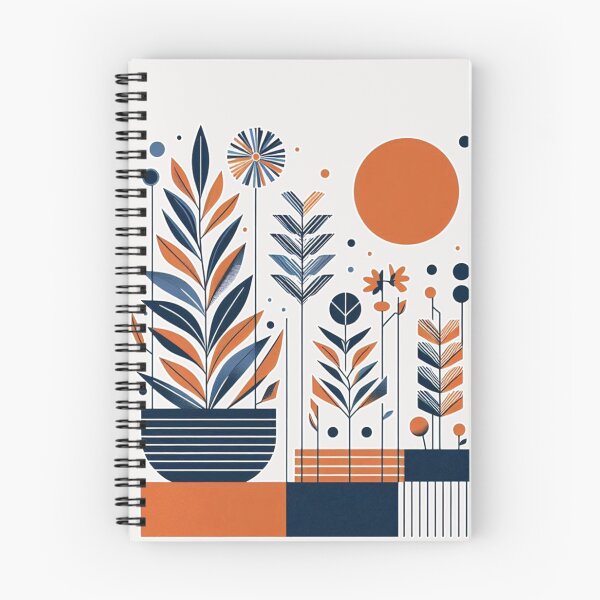 Item preview, Plant Pots Sunrise trees colorful line Art   designed and sold by Nanthanon.