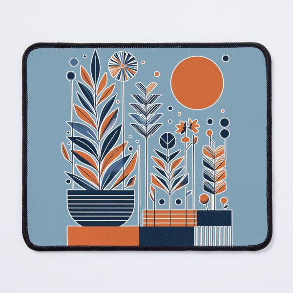 Item preview, Plant Pots Sunrise trees colorful line Art   designed and sold by Nanthanon.