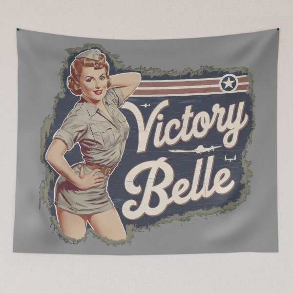 Item preview, Vintage WW2 Aircraft Nose Art - Victory Belle designed and sold by zarshirts.