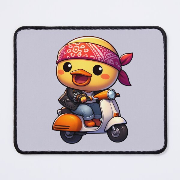 Item preview, Cool Duck on Scooter with Bandana designed and sold by Kwanbaba21.