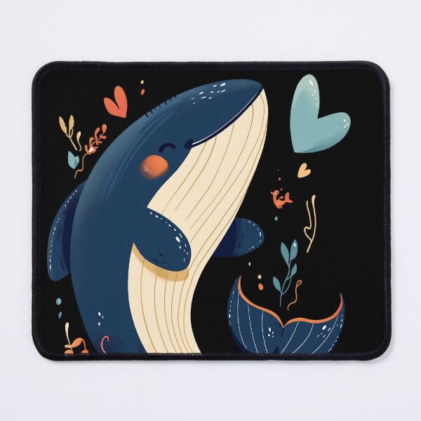 Item preview, Heart of the ocean smiling whale designed and sold by Maddrick.
