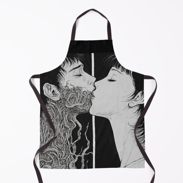 Item preview, Kiss Beyond the cosmic parting - black and white horror manga anime couple designed and sold by ForsakenFrames.