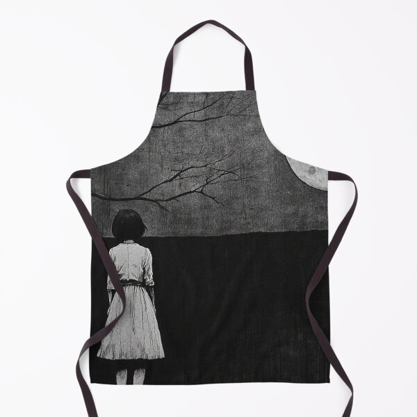 Item preview, Wistful Divide – black and whinte melancholic manga anime girl designed and sold by ForsakenFrames.