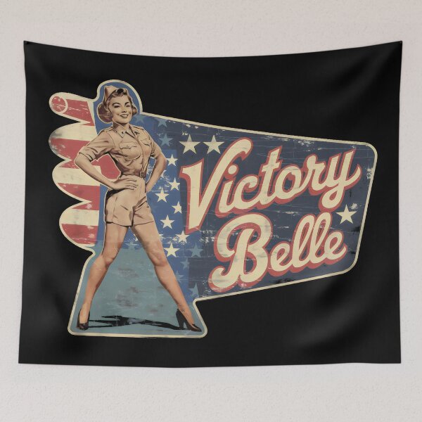 Item preview, Vintage WW2 Aircraft Nose Art - Victory Belle designed and sold by zarshirts.