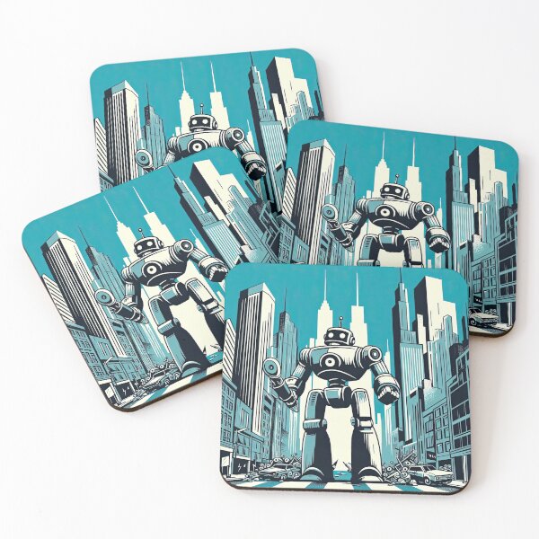 Item preview, Robot Pop Art Style designed and sold by artofuniverse.