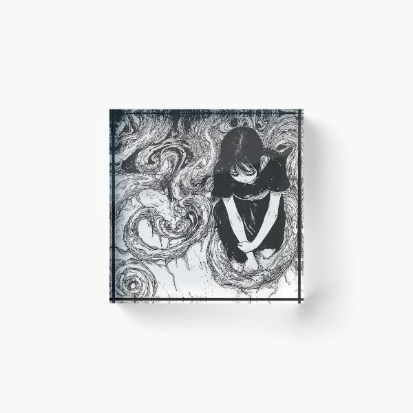 Item preview, Tangled Tragedy - black and white horror manga anime girl designed and sold by ForsakenFrames.