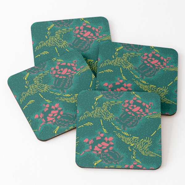 Item preview, Cranes and turtles - Japanese seamless vintage pattern designed and sold by Japan Design Prints.