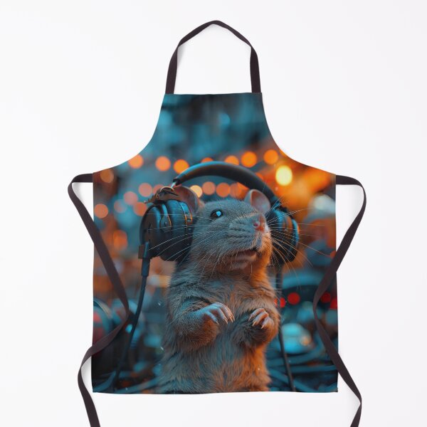 Item preview, Rat DJ in the City Lights designed and sold by Sillytoe.