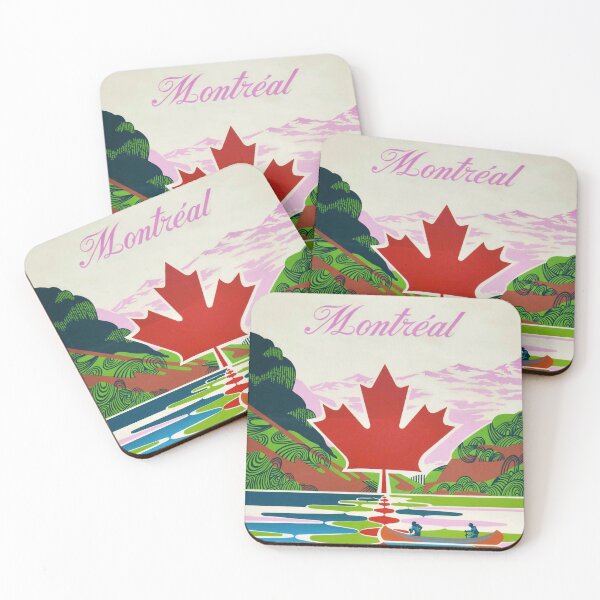 Item preview, Vintage travel poster for Montreal designed and sold by colliophoto.