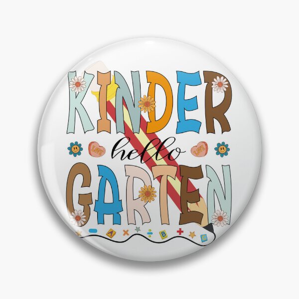 Item preview, Colorful Hello Kindergarten Tee, Retro Style designed and sold by SARJOU.