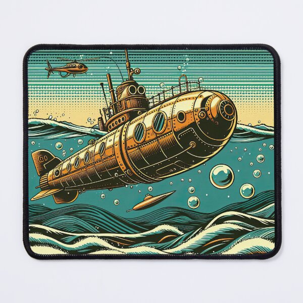 Item preview, Steampunk Submarine Pop Art Style designed and sold by artofuniverse.