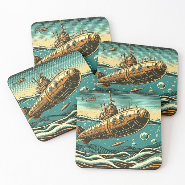 Item preview, Steampunk Submarine Pop Art Style designed and sold by artofuniverse.