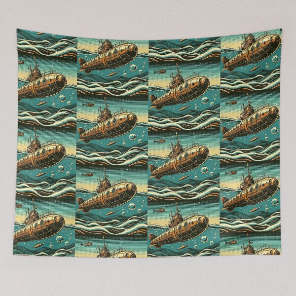 Item preview, Steampunk Submarine Pop Art Style designed and sold by artofuniverse.