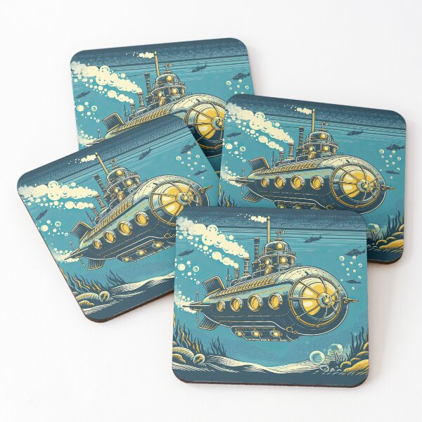 Item preview, Steampunk Submarine Pop Art Style designed and sold by artofuniverse.