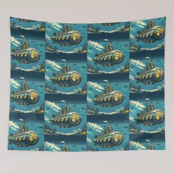Item preview, Steampunk Submarine Pop Art Style designed and sold by artofuniverse.