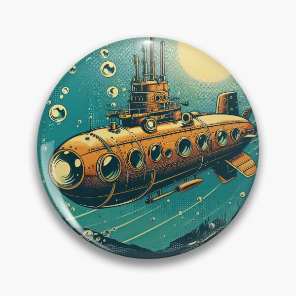 Item preview, Steampunk Submarine Pop Art Style designed and sold by artofuniverse.