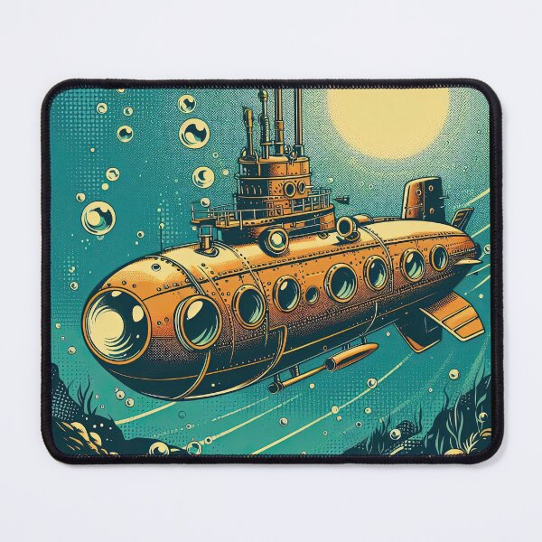 Item preview, Steampunk Submarine Pop Art Style designed and sold by artofuniverse.
