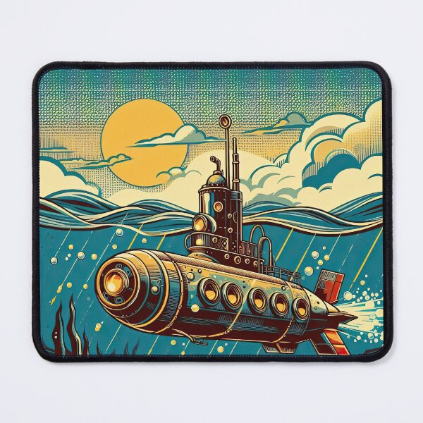 Item preview, Steampunk Submarine Pop Art Style designed and sold by artofuniverse.