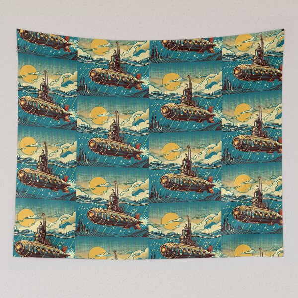 Item preview, Steampunk Submarine Pop Art Style designed and sold by artofuniverse.