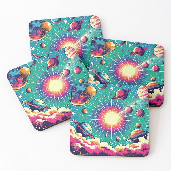 Item preview, Galaxy and Planets Pop Art Style designed and sold by artofuniverse.