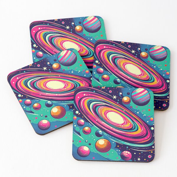 Item preview, Galaxy and Planets Pop Art Style designed and sold by artofuniverse.