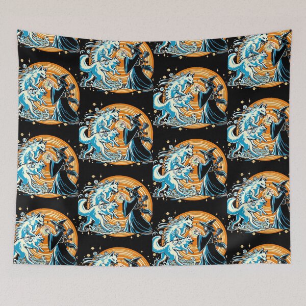 Item preview, Witch and Wolfs Pop Art Style designed and sold by artofuniverse.