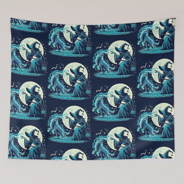 Item preview, Witch and Wolf Pop Art Style designed and sold by artofuniverse.