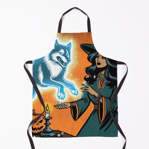 Item preview, Witch and Wolf Pop Art Style designed and sold by artofuniverse.
